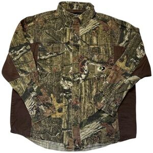 Mossy Oak Men's Woodland Camo Shirt Jacket - Large